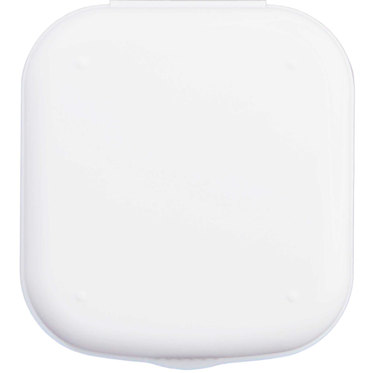 Contact Lens Travel Case with Mirror and Bottle Full Color - White - Back
