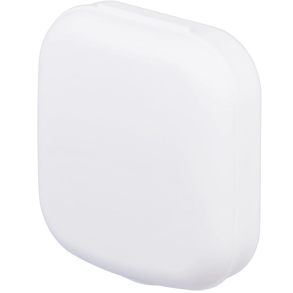 Contact Lens Travel Case with Mirror and Bottle Full Color - White - Left Angle