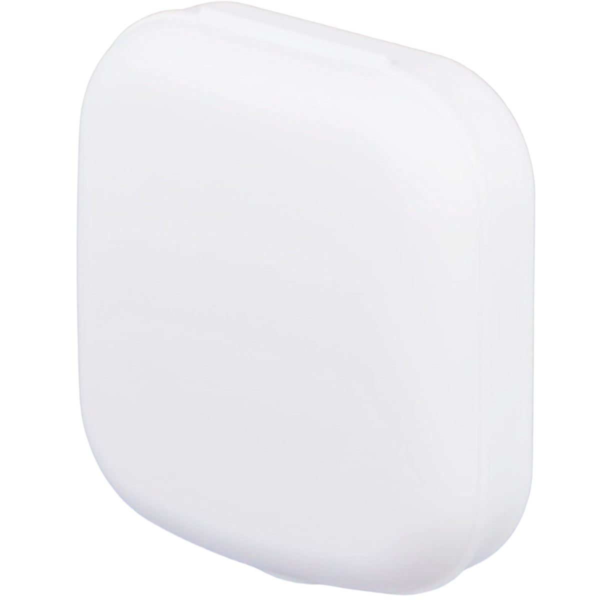 Contact Lens Travel Case with Mirror and Bottle Full Color - White - Left Angle