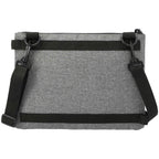Convertible Sling Bag with Three Zip Pockets Full Color - Graphite - Back