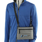 Convertible Sling Bag with Three Zip Pockets Full Color - Graphite - Right Angle