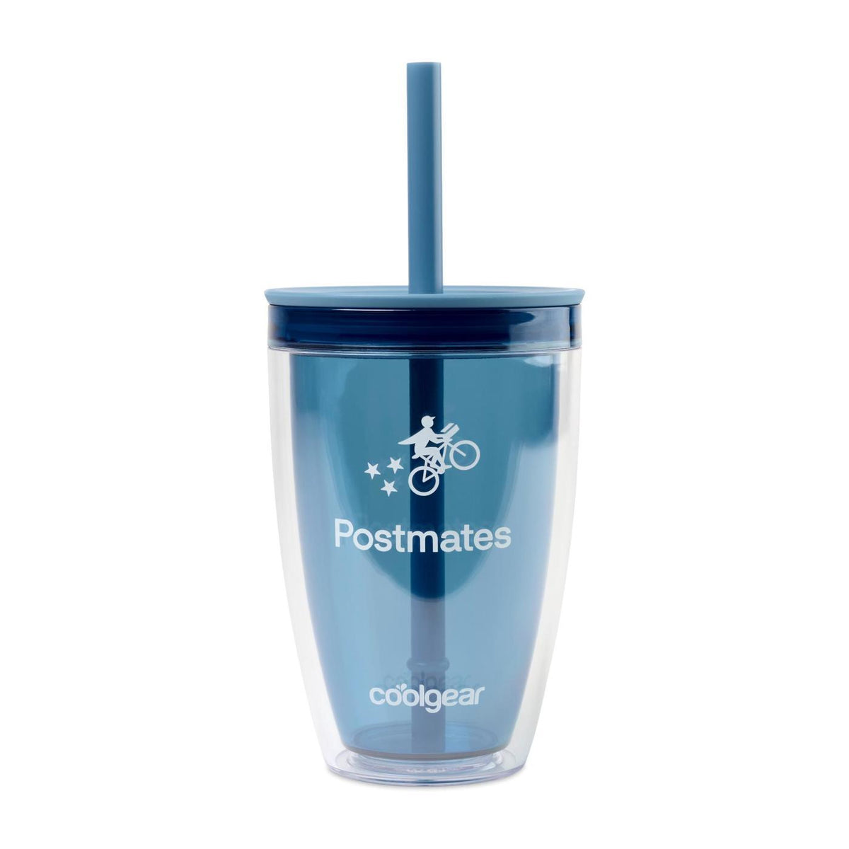 Cool Gear Oasis Double Wall Straw Bottle, 14 oz - Elemental Blue - View 1