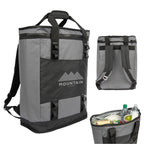 Cooler Backpack, Brewtus XL - Black with Gray - Silk Screen