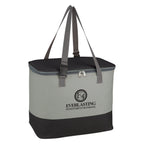 Cooler Bag, Alfresco - Gray with Black - Silk Screen