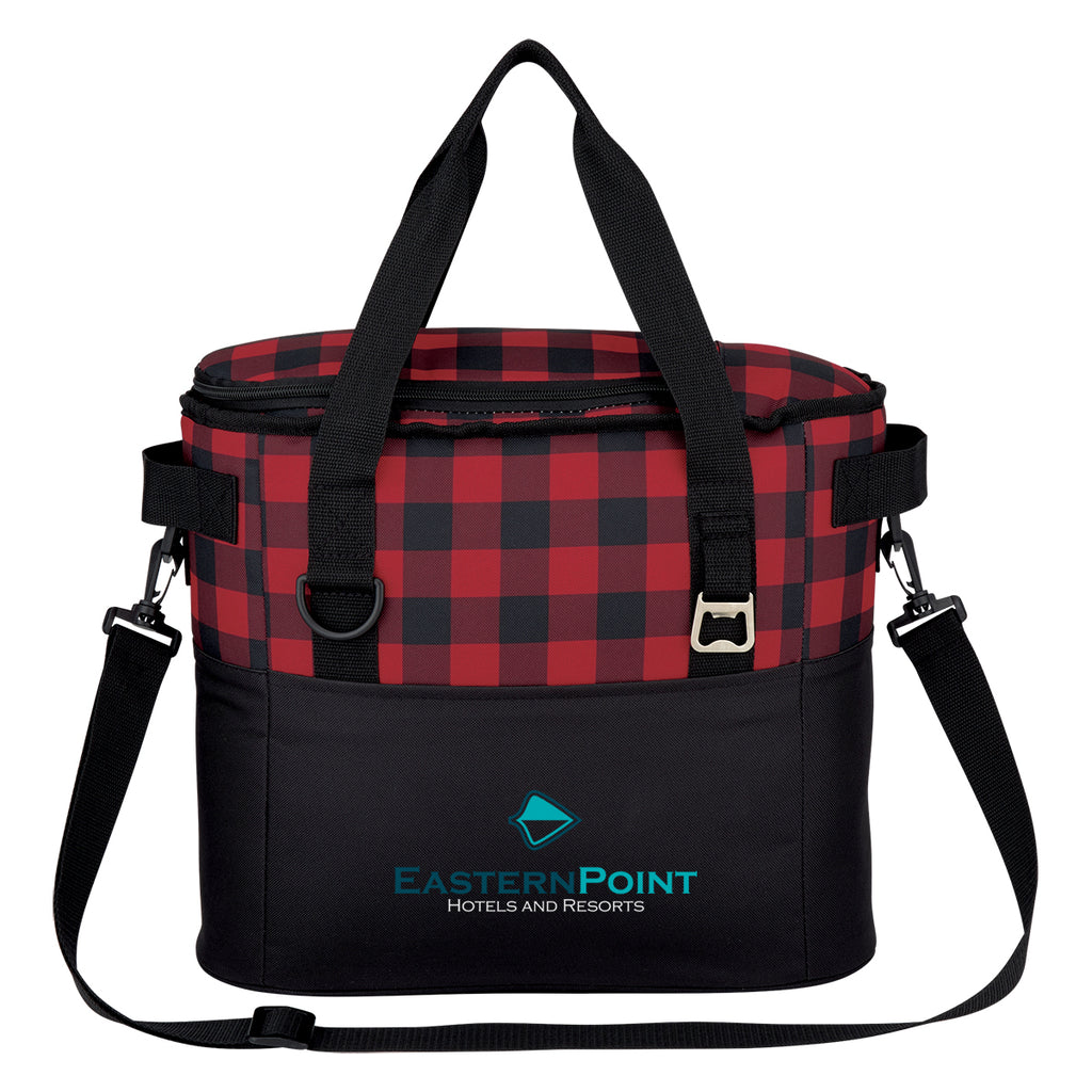Cooler Bag, Northwoods Embroidery - Red - Colorbrite