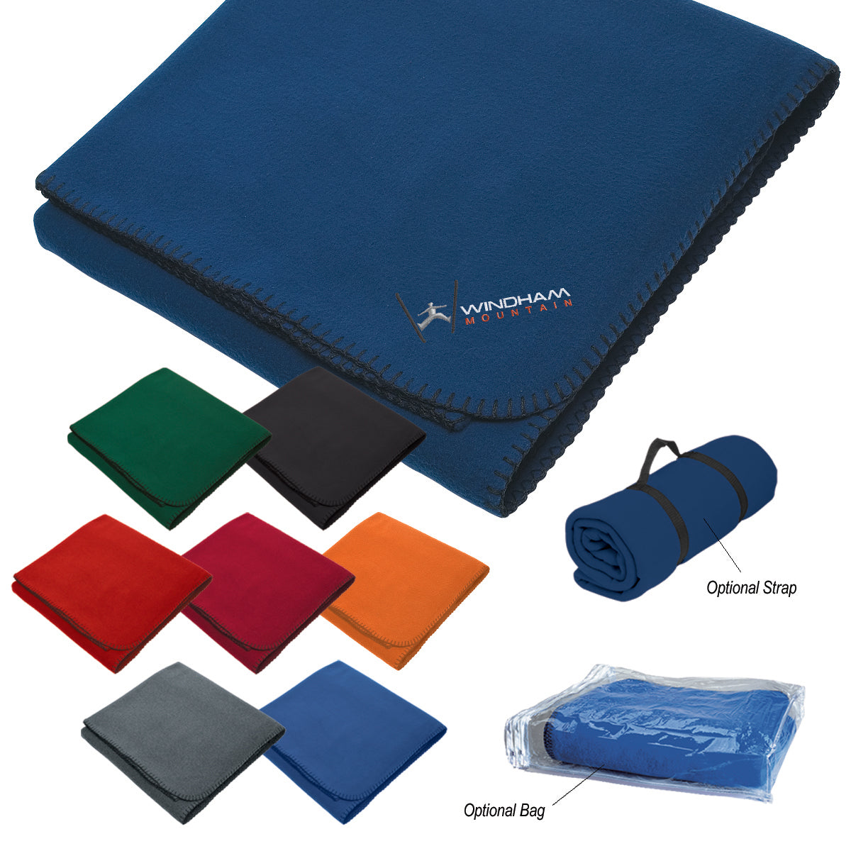 Cooler Bag with Fleece Blanket, Hefty - AllColorOptions