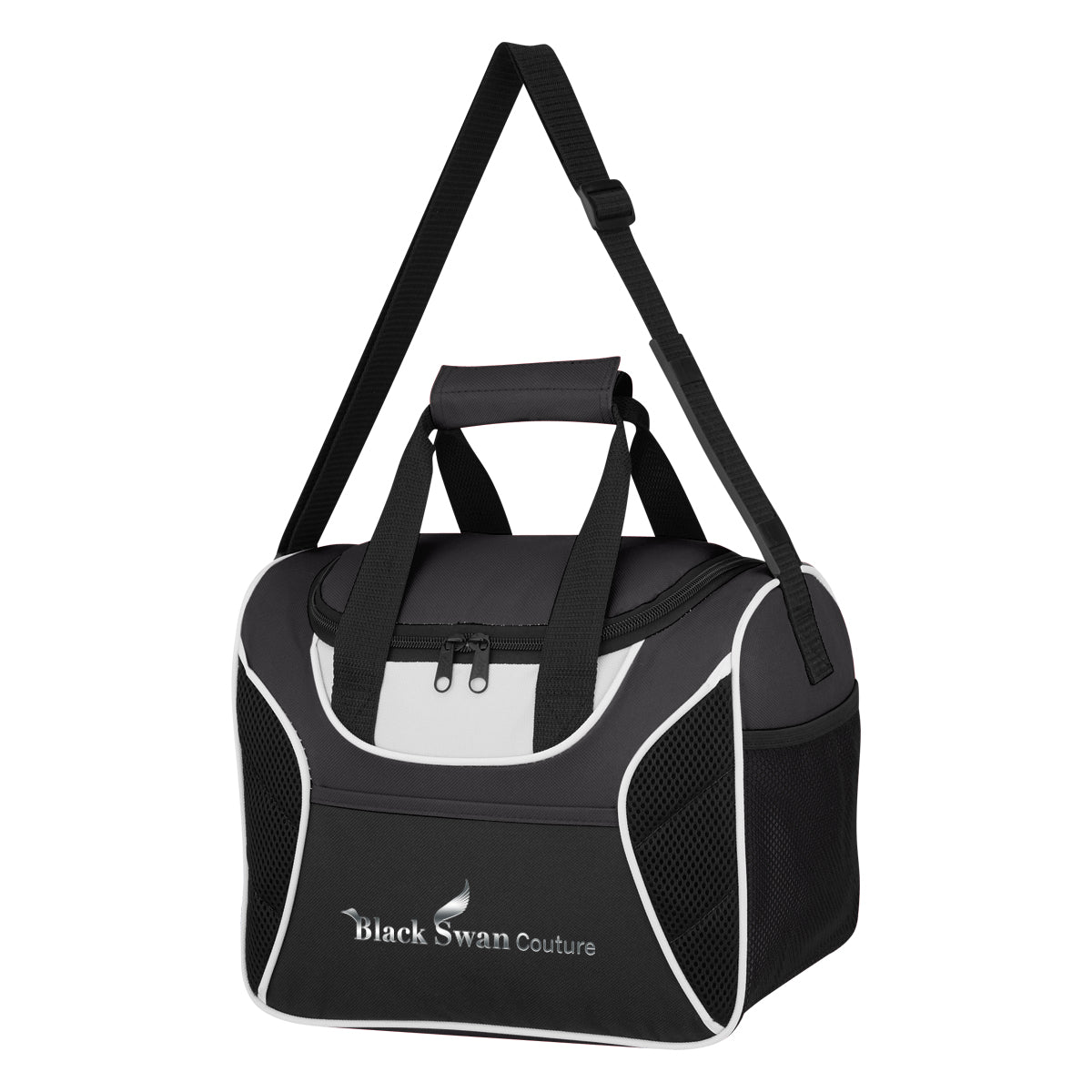 Cooler Bag with Mesh Accent - Black - Colorbrite