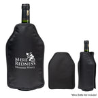 Cooler for a Wine Bottle - Black - Silk Screen
