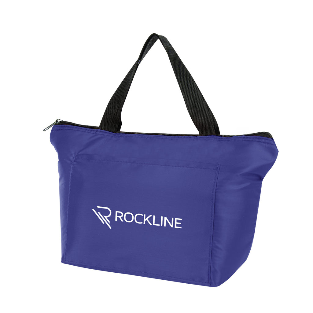 Cooler Lunch Bag, Courtyard - Royal Blue - Silk Screen