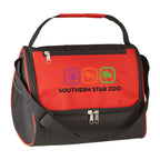 Cooler Lunch Bag, Triangle - Black with Red - Colorbrite