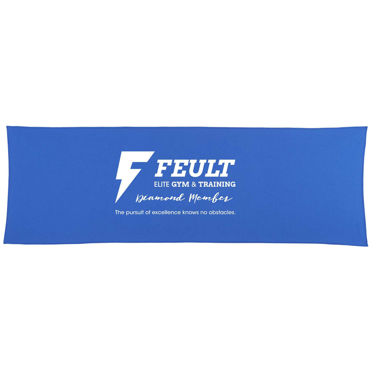 Cooling Fitness Towel in Recycled PET - Blue - Front