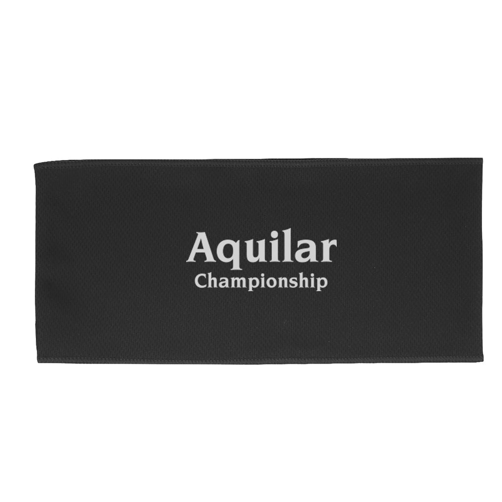 Cooling Headband in Recycled PET - Black - Silk Screen