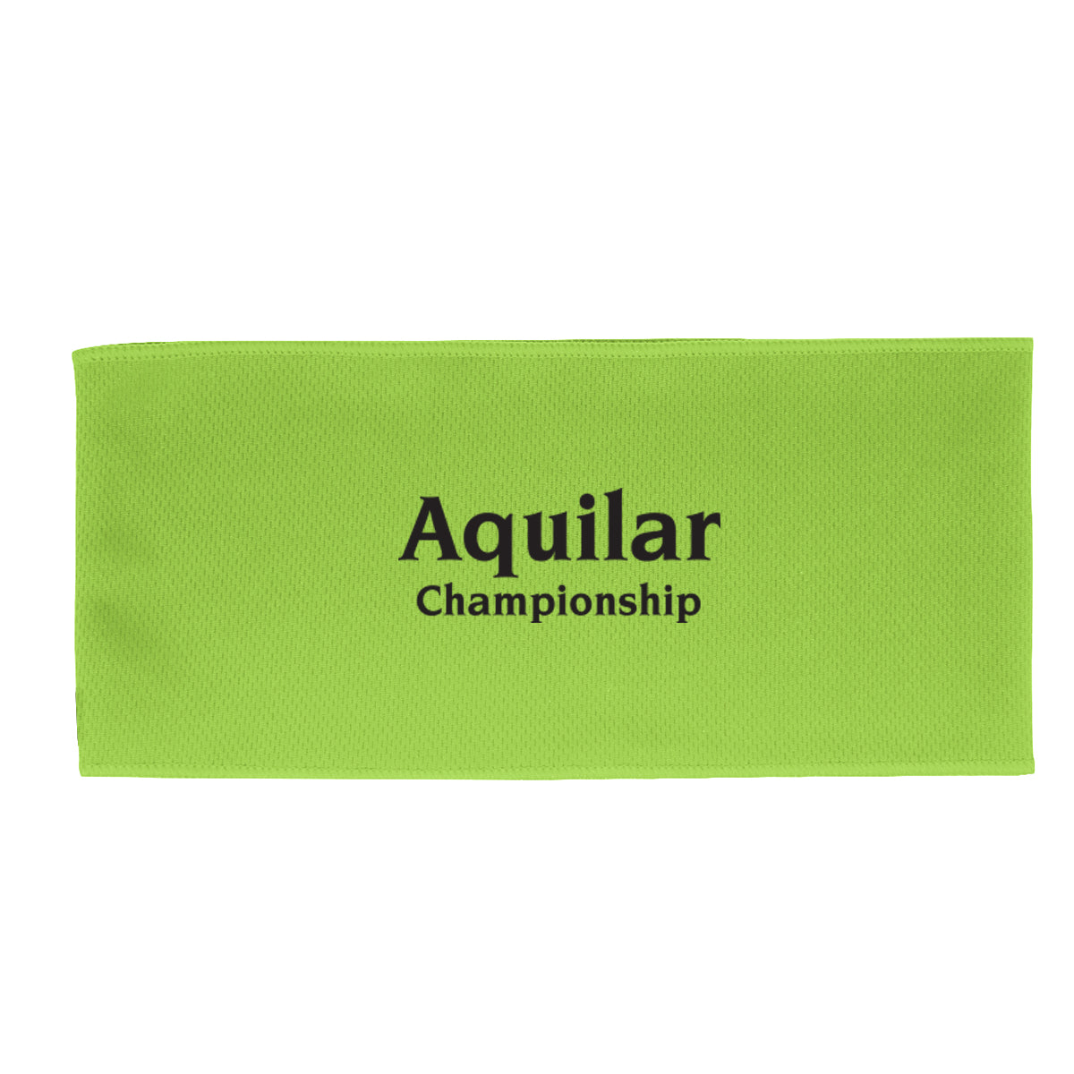 Cooling Headband in Recycled PET - Lime Green - Silk Screen