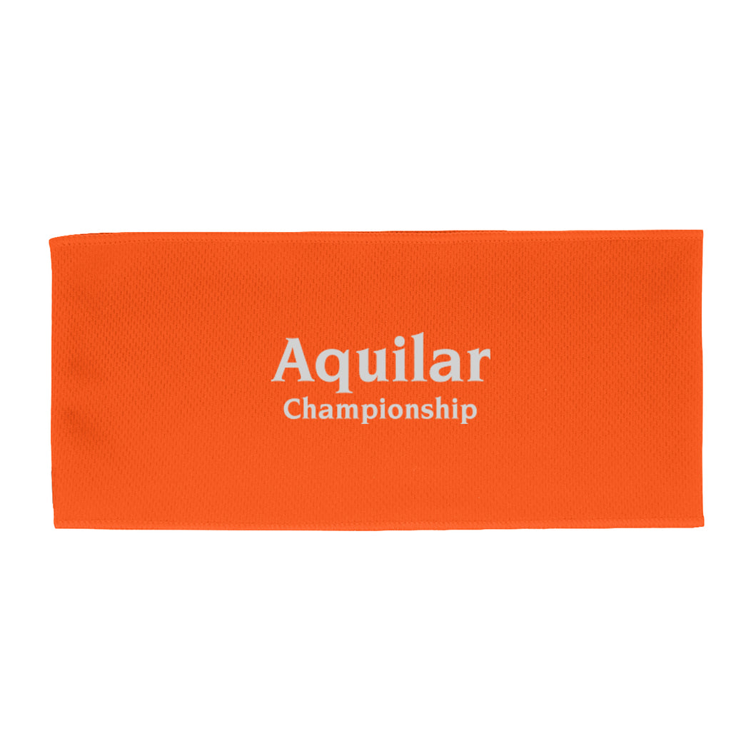 Cooling Headband in Recycled PET - Orange - Silk Screen