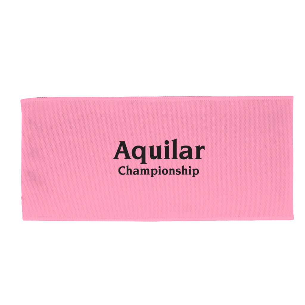Cooling Headband in Recycled PET - Pink - Silk Screen