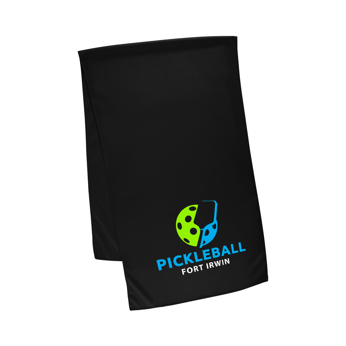 Cooling Sport Towel in Recycled PET, Large - Black - Colorbrite