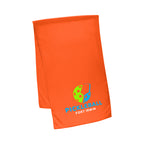 Cooling Sport Towel in Recycled PET, Large - Orange - Colorbrite