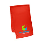 Cooling Sport Towel in Recycled PET, Large - Red - Colorbrite