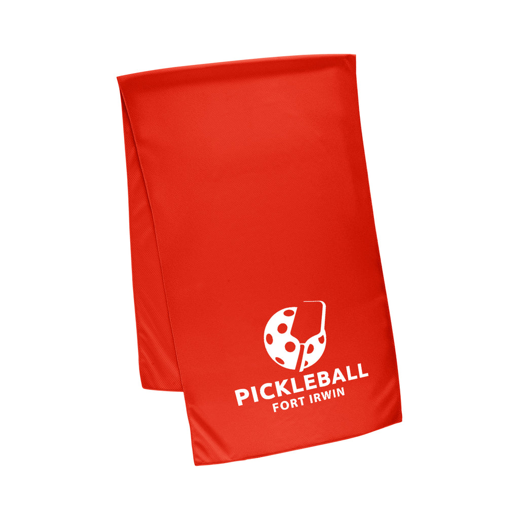 Cooling Sport Towel in Recycled PET, Large - Red - Silk Screen