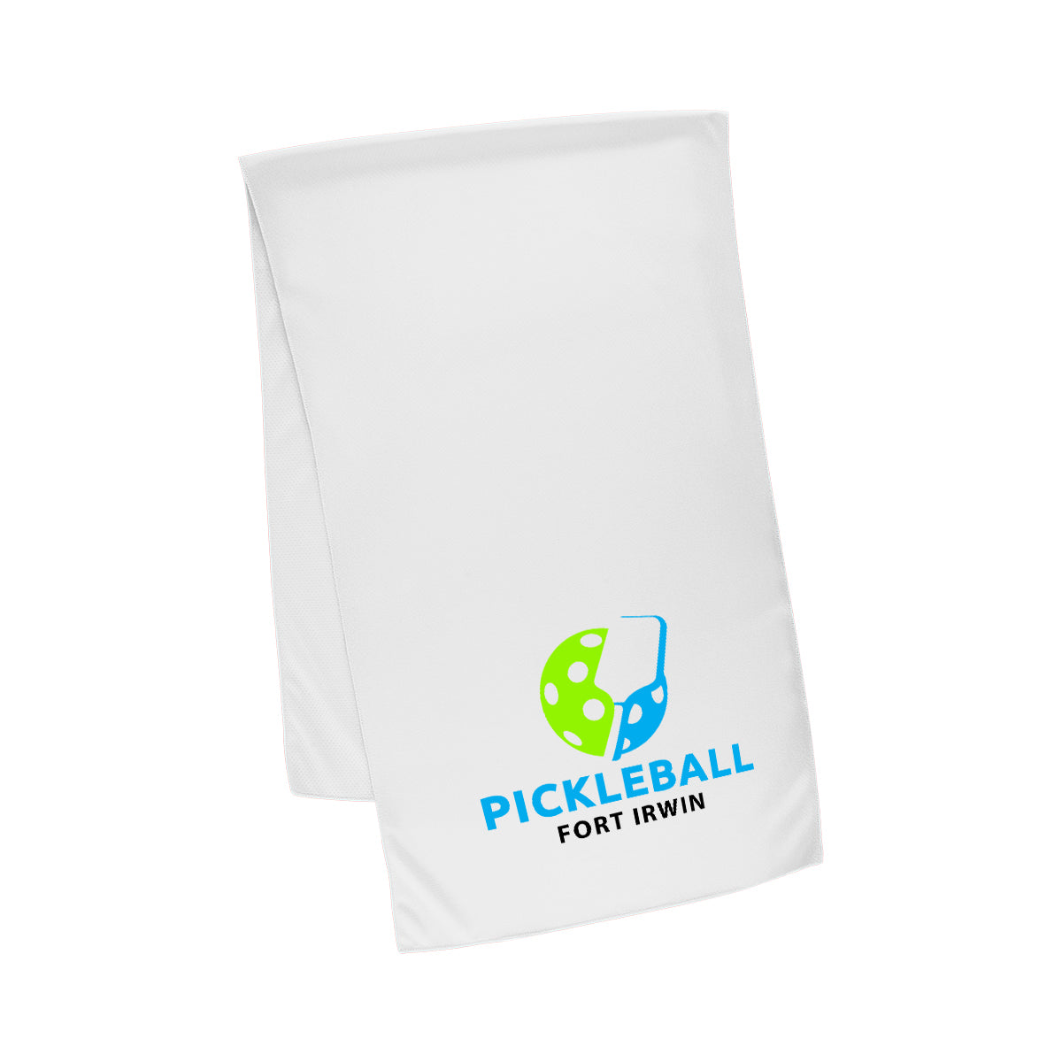 Cooling Sport Towel in Recycled PET, Large - White - Colorbrite