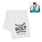 Cooling Sport Towel in Recycled PET - White - Silk Screen