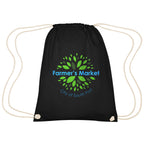 Cooper Drawstring Bag in Cotton - Black - Colorbrite