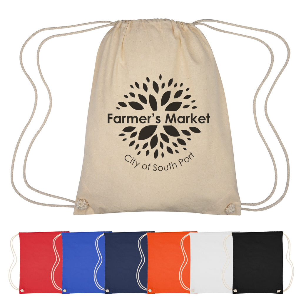 Cooper Drawstring Bag in Cotton - Cooper Cotton Drawstring Bag
