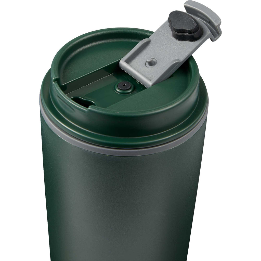 Cooper Recycled Plastic Tumbler with Flip Lid, 16 oz - Green - Detail 3