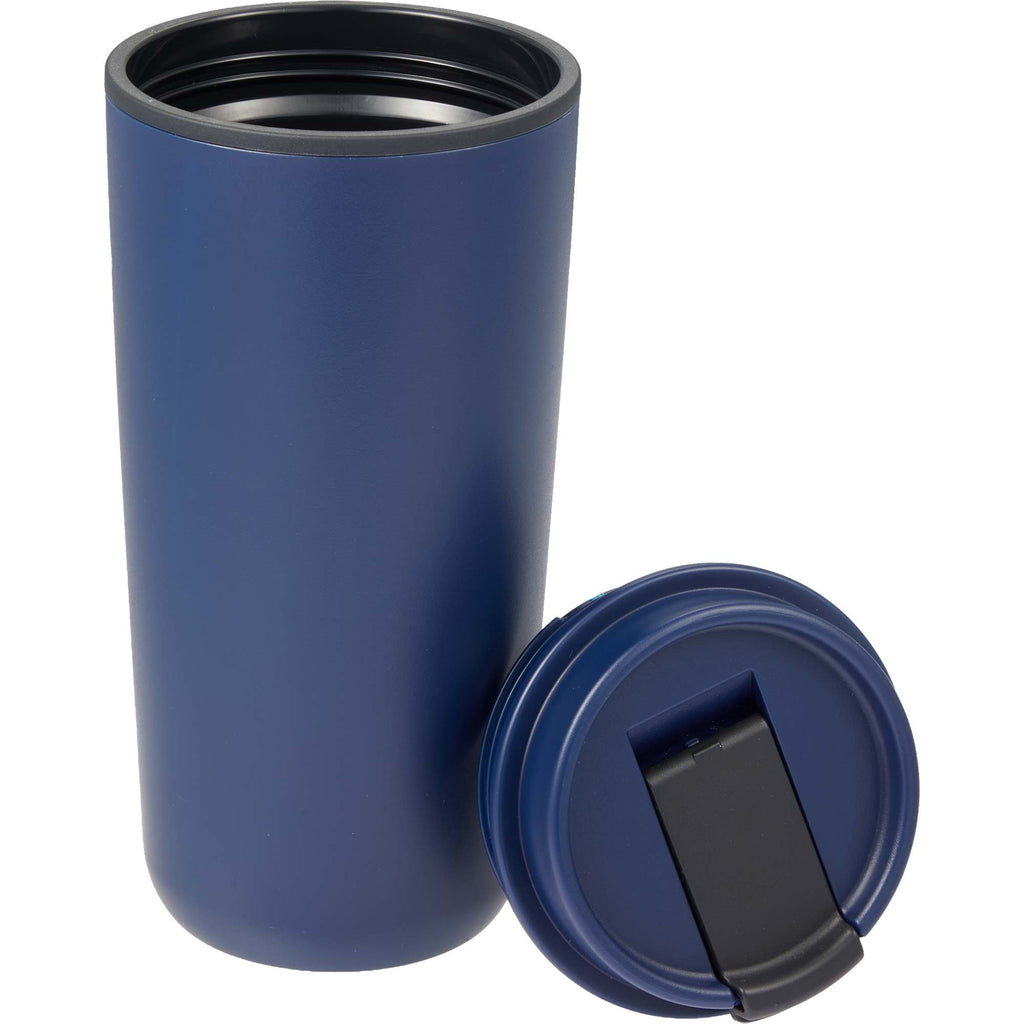 Cooper Recycled Plastic Tumbler with Flip Lid, 16 oz - Navy - Detail 2