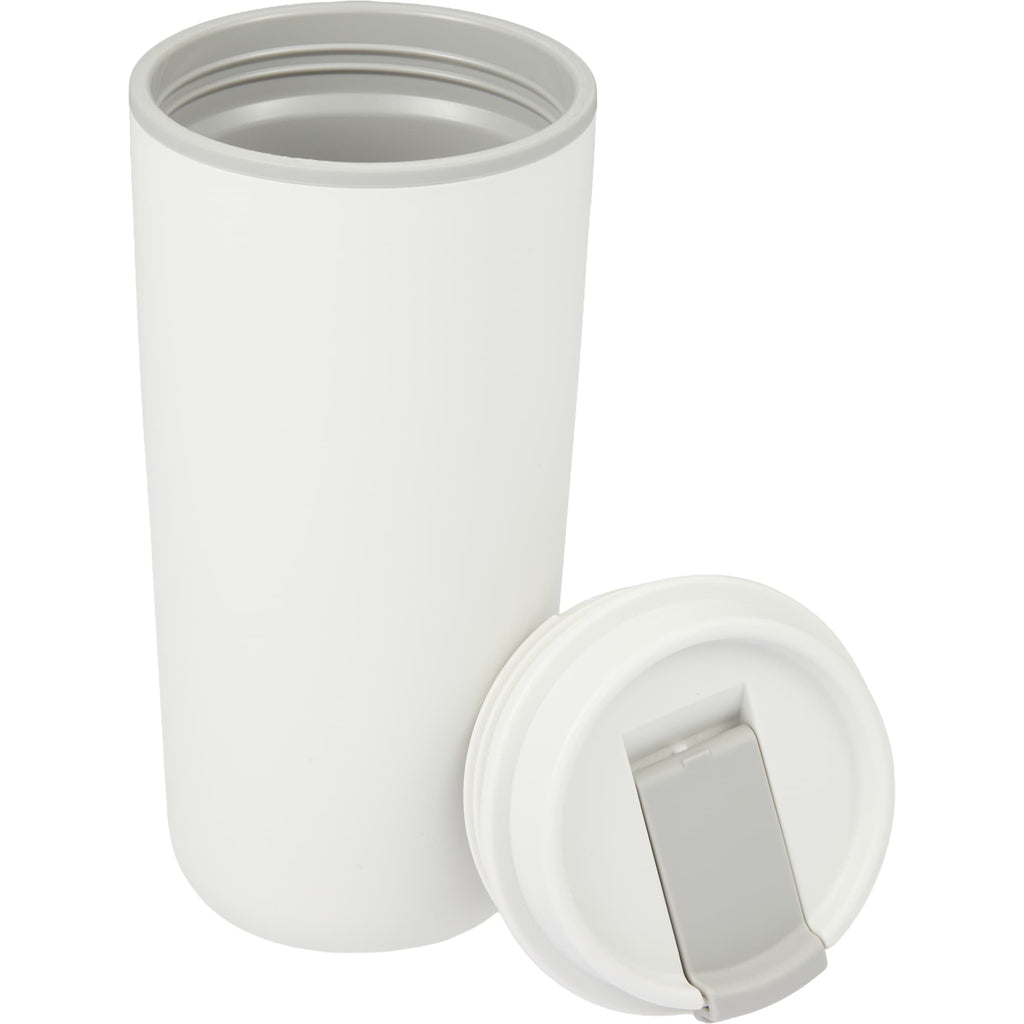 Cooper Recycled Plastic Tumbler with Flip Lid, 16 oz - White - Detail 2