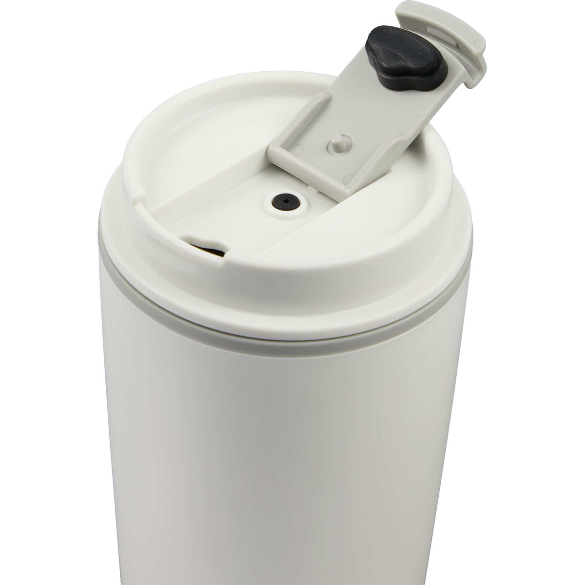 Cooper Recycled Plastic Tumbler with Flip Lid, 16 oz - White - Detail 3