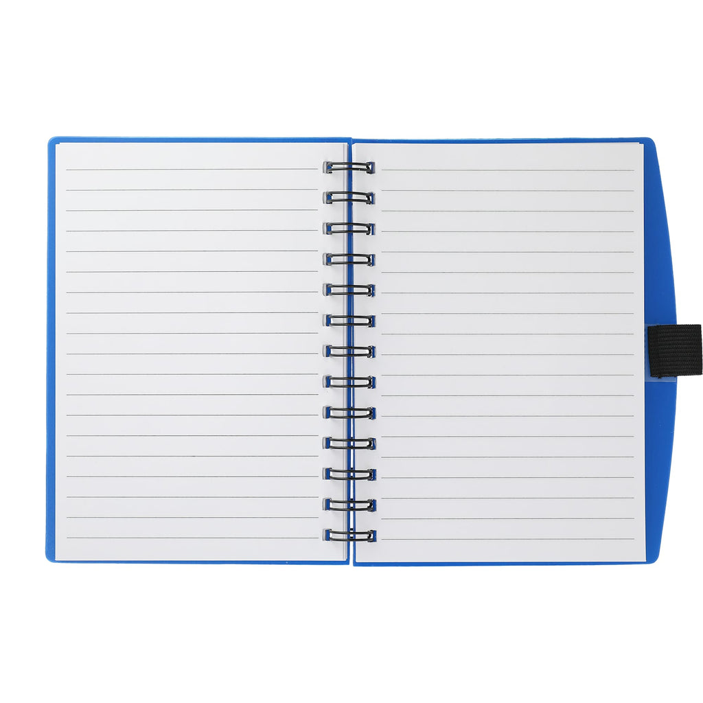 Coordinator Spiral Notebook with 100 Sheets, 5.5 x 7 Inches - Translucent Royal Blue - Front 2