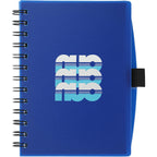 Coordinator Spiral Notebook with 100 Sheets, 5.5 x 7 Inches - Translucent Royal Blue - Front