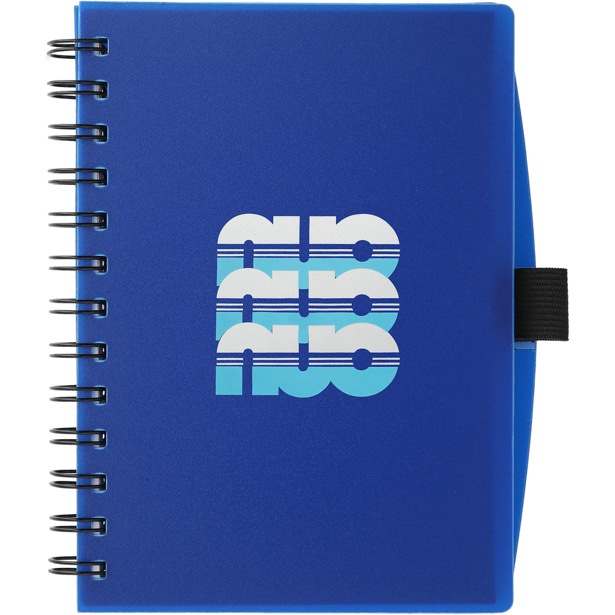 Coordinator Spiral Notebook with 100 Sheets, 5.5 x 7 Inches - Translucent Royal Blue - Front