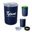 Copper Insulated Beverage Holder and Tumbler - Navy - Silk Screen