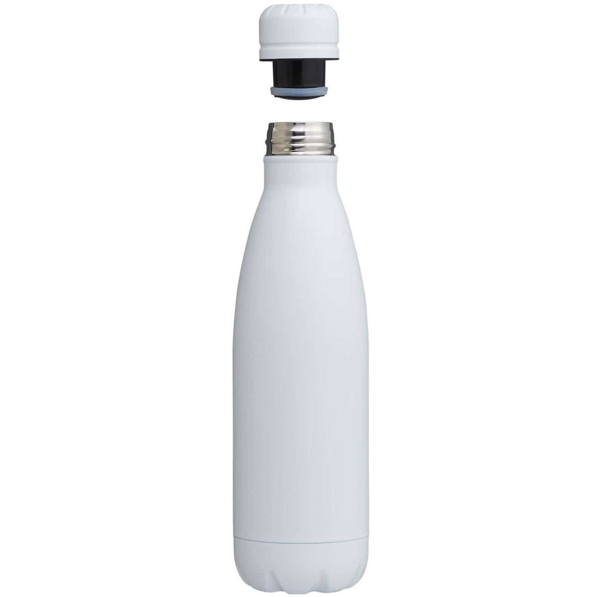 Copper Lined Vacuum Bottle, 17 oz Full Color - White - Front 3
