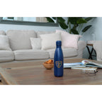 Copper Lined Vacuum Bottle, 17 oz Laser Engraving - Navy - Front 2
