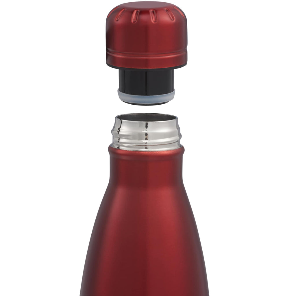 Copper Lined Vacuum Bottle, 17 oz - Red - Detail
