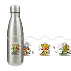 Copper Lined Vacuum Bottle, 17 oz - Silver - Front 3
