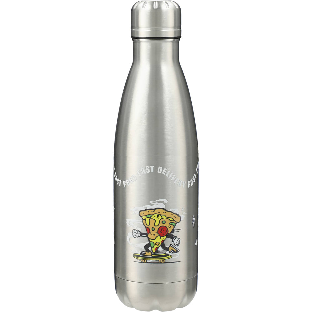 Copper Lined Vacuum Bottle, 17 oz - Silver - Front