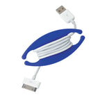 Cord Wrap and Earphone Organizer - Blue - Inuse_Blank