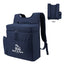 Corey Cooler Backpack for 30 Cans with Tumbler Pocket Embroidery - Navy - Silk Screen