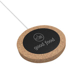 Cork Wireless Charger, 15W - Black - Silk Screen
