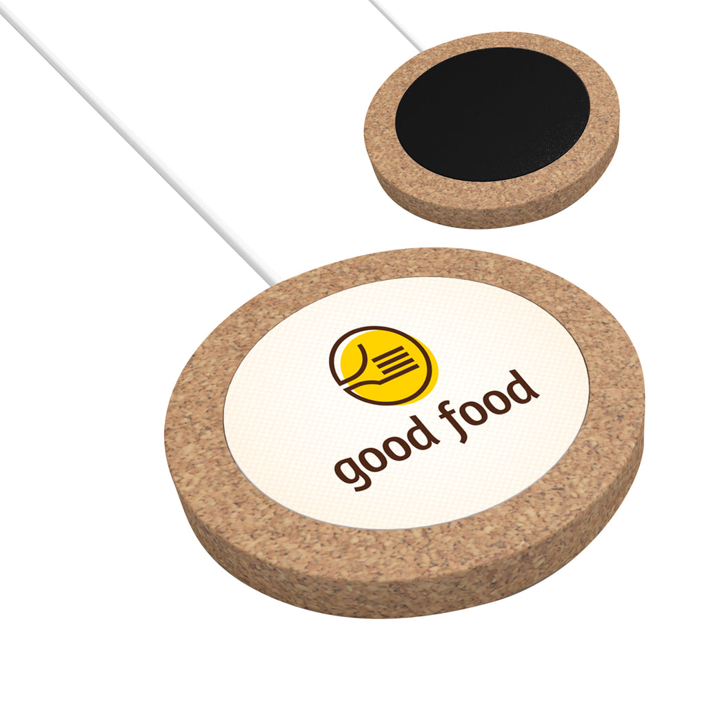 Cork Wireless Charger, 15W Full Color