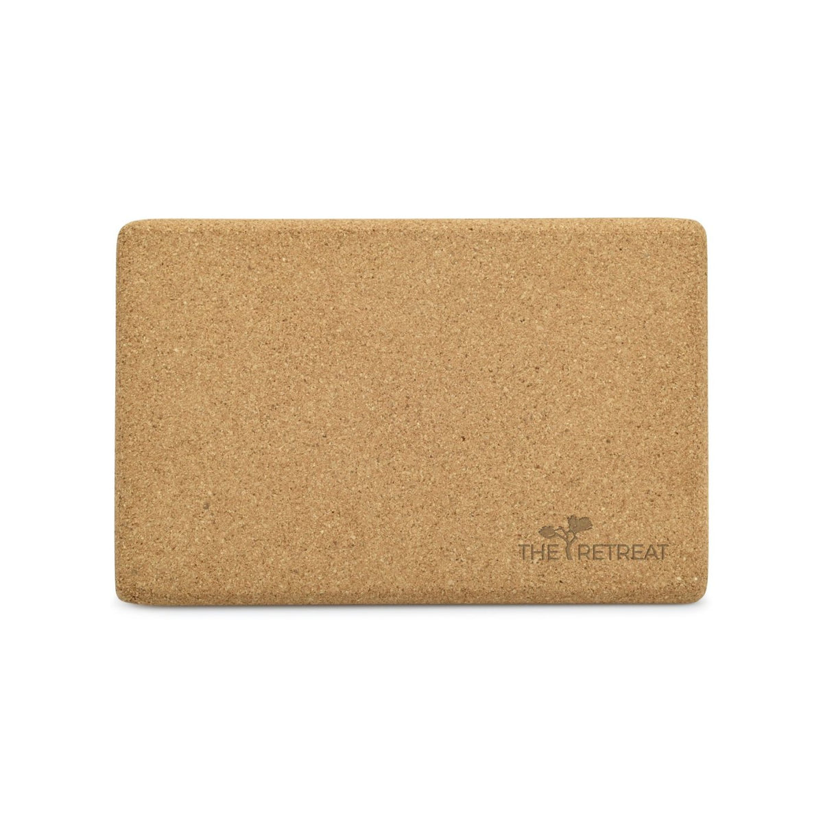 Cork Yoga Block with Textured Grip Laser Engraving - Cork - View 1