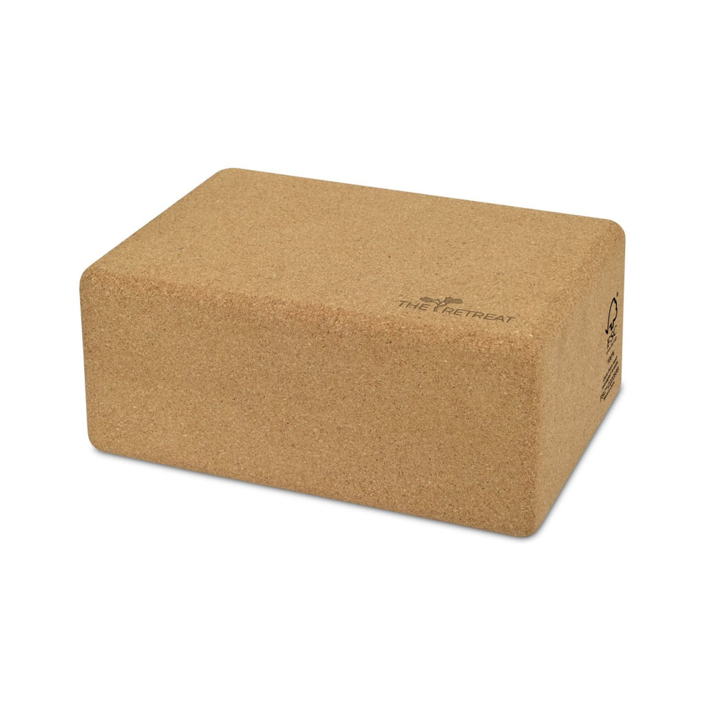 Cork Yoga Block with Textured Grip Laser Engraving - Cork - View 3