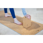 Cork Yoga Block with Textured Grip Laser Engraving - Cork - View 5