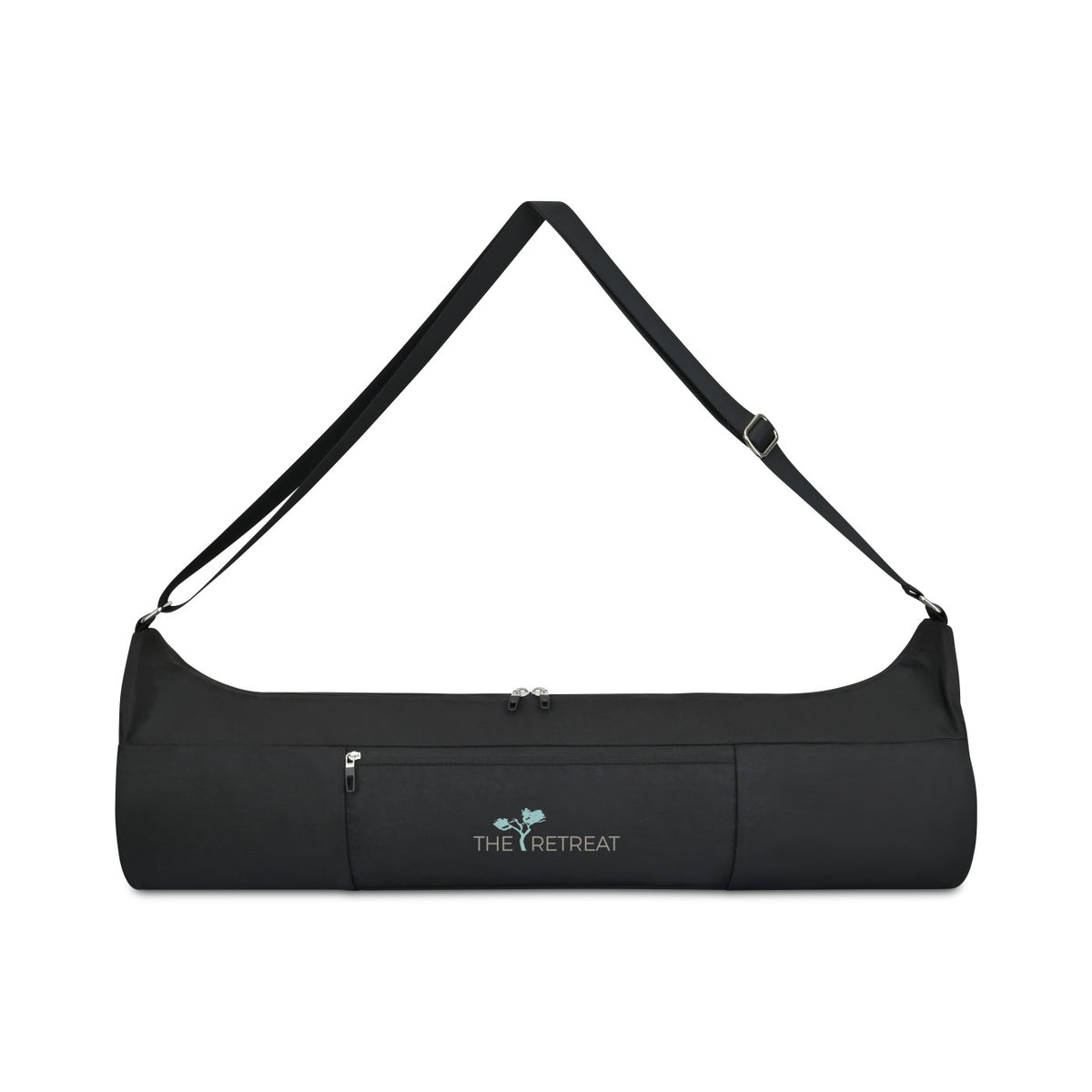 Cork Yoga Mat and Recycled Nylon Carry Bag Set Transfer - Black - View 2