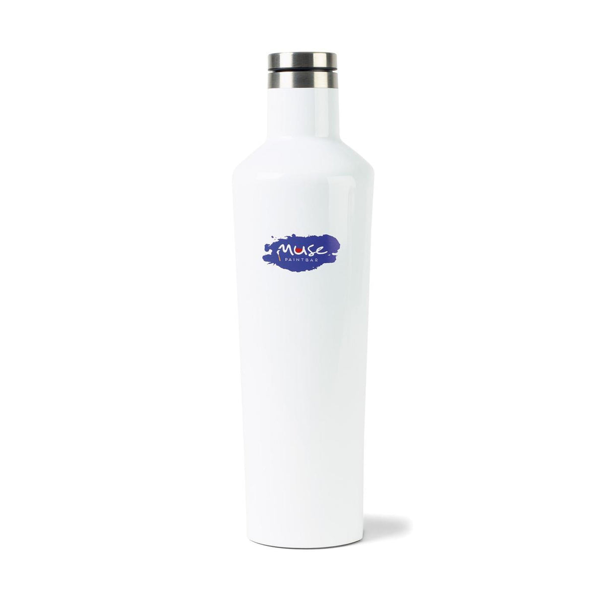 Corkcicle Canteen and Two Stemless Wine Cups Gift Set Laser Engraving - Gloss White - View 2