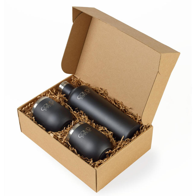 Corkcicle Canteen and Two Stemless Wine Cups Gift Set